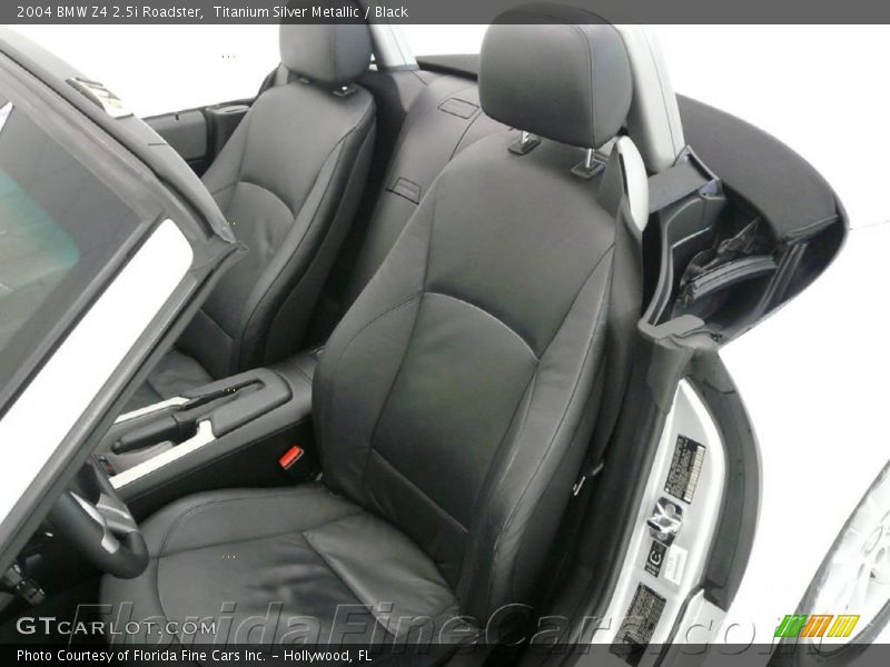 Titanium Silver Metallic / Black 2004 BMW Z4 2.5i Roadster