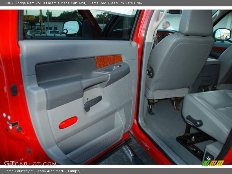 Flame Red / Medium Slate Gray 2007 Dodge Ram 2500 Laramie Mega Cab 4x4