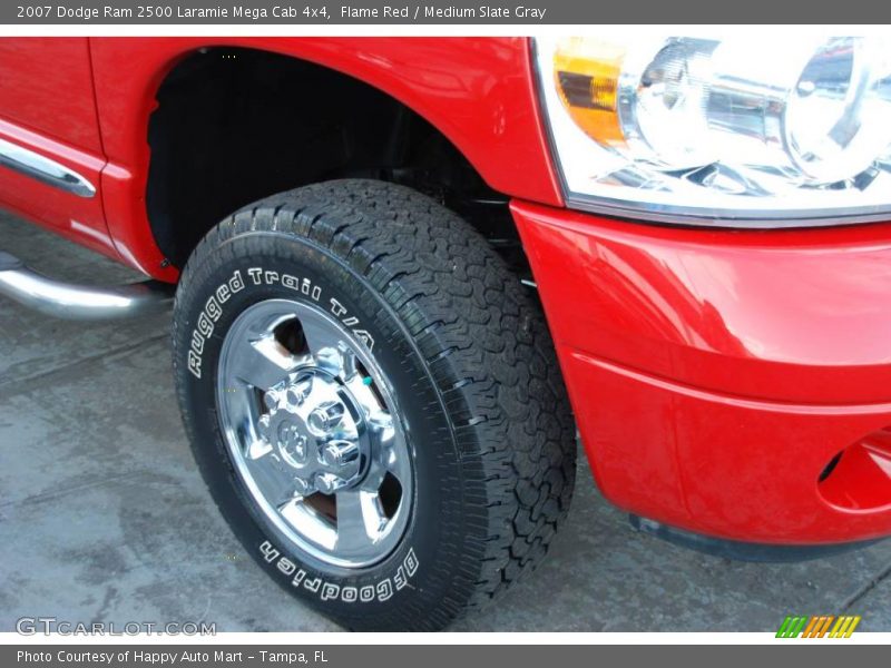 Flame Red / Medium Slate Gray 2007 Dodge Ram 2500 Laramie Mega Cab 4x4