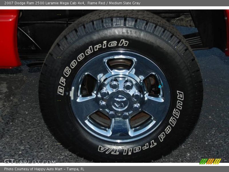 Flame Red / Medium Slate Gray 2007 Dodge Ram 2500 Laramie Mega Cab 4x4