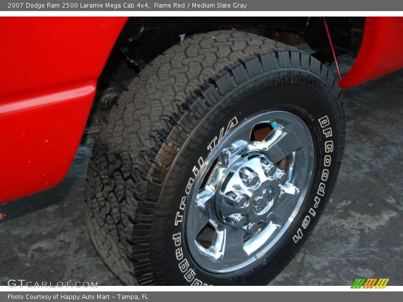 Flame Red / Medium Slate Gray 2007 Dodge Ram 2500 Laramie Mega Cab 4x4
