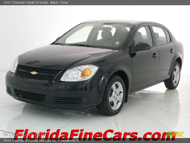 Black / Gray 2007 Chevrolet Cobalt LS Sedan