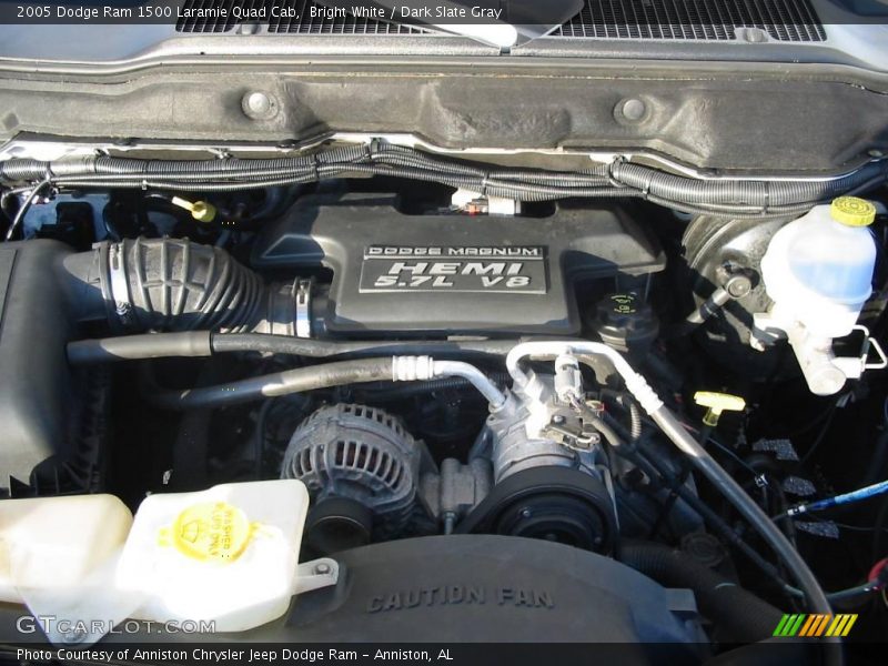 Bright White / Dark Slate Gray 2005 Dodge Ram 1500 Laramie Quad Cab