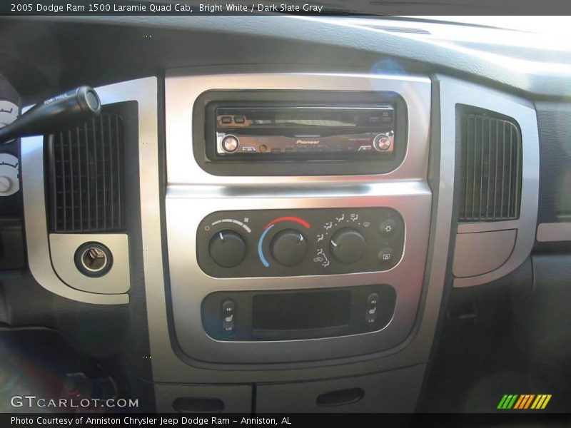Bright White / Dark Slate Gray 2005 Dodge Ram 1500 Laramie Quad Cab