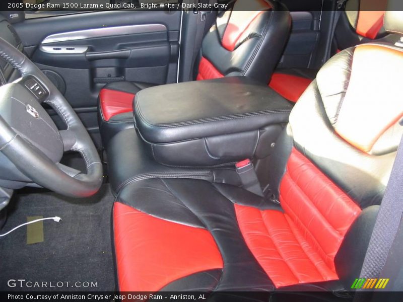 Bright White / Dark Slate Gray 2005 Dodge Ram 1500 Laramie Quad Cab