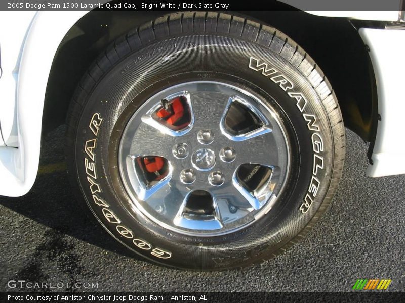 Bright White / Dark Slate Gray 2005 Dodge Ram 1500 Laramie Quad Cab