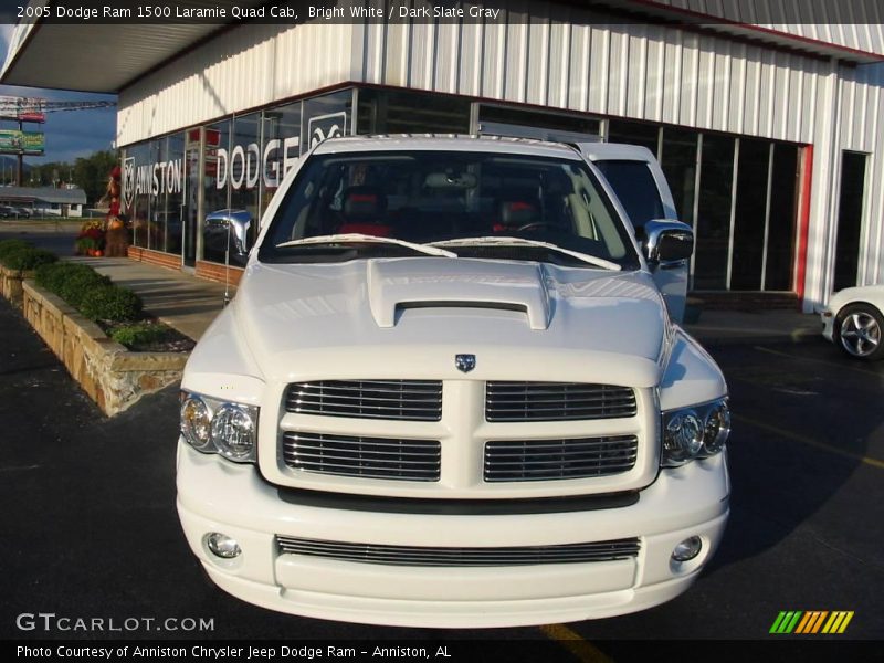Bright White / Dark Slate Gray 2005 Dodge Ram 1500 Laramie Quad Cab