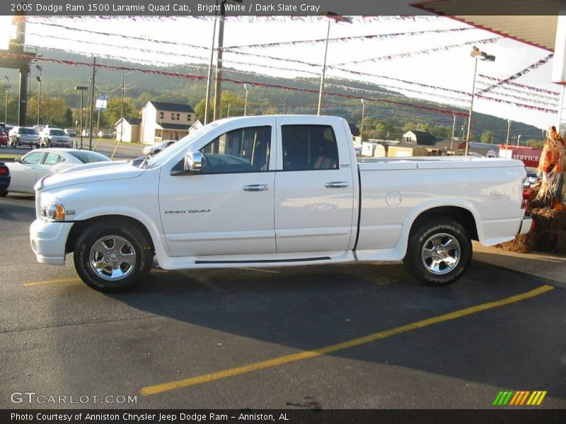 Bright White / Dark Slate Gray 2005 Dodge Ram 1500 Laramie Quad Cab