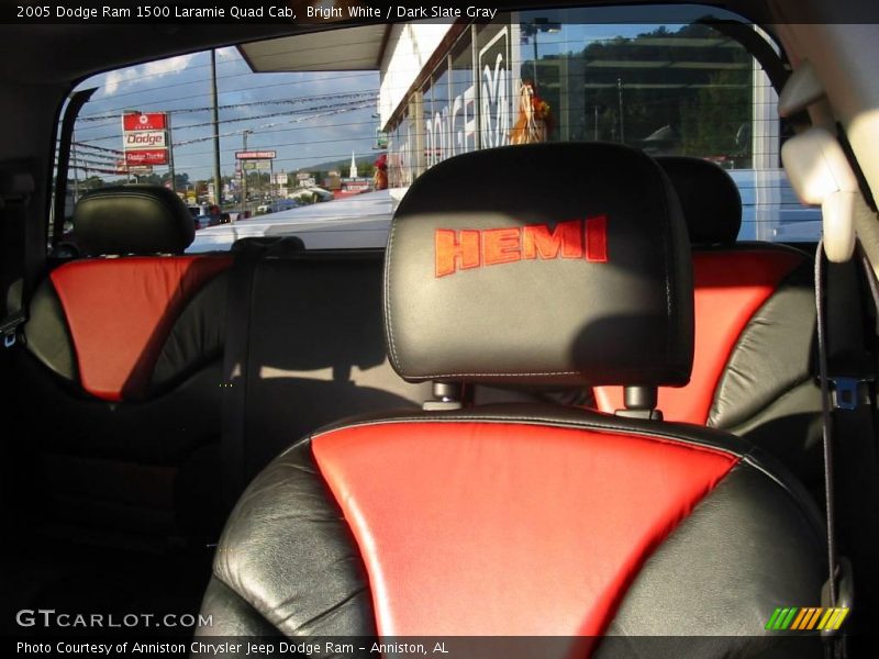 Bright White / Dark Slate Gray 2005 Dodge Ram 1500 Laramie Quad Cab