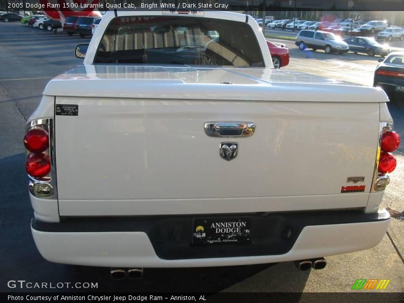 Bright White / Dark Slate Gray 2005 Dodge Ram 1500 Laramie Quad Cab