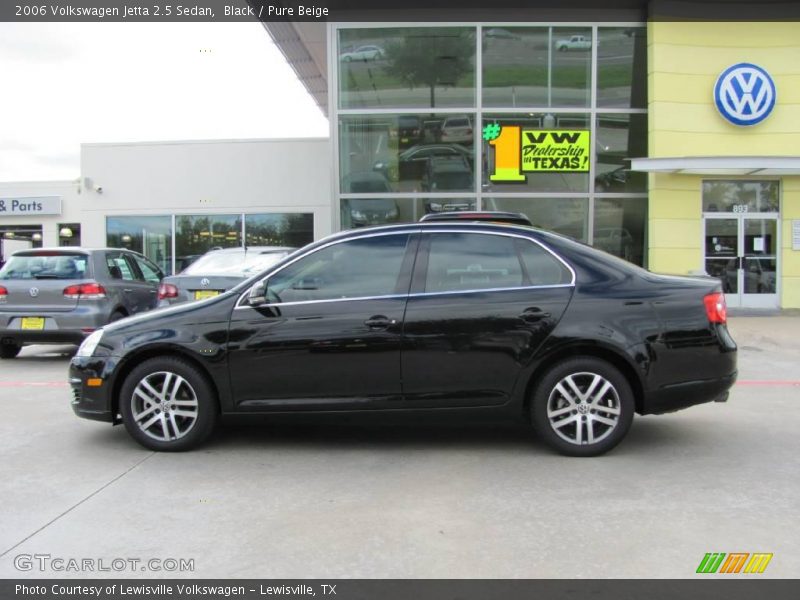 Black / Pure Beige 2006 Volkswagen Jetta 2.5 Sedan