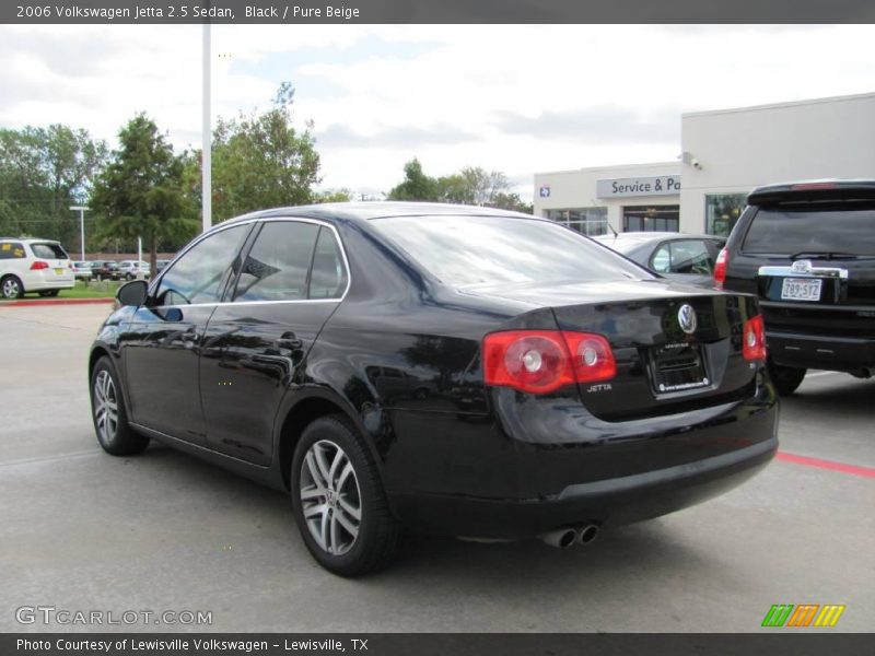 Black / Pure Beige 2006 Volkswagen Jetta 2.5 Sedan