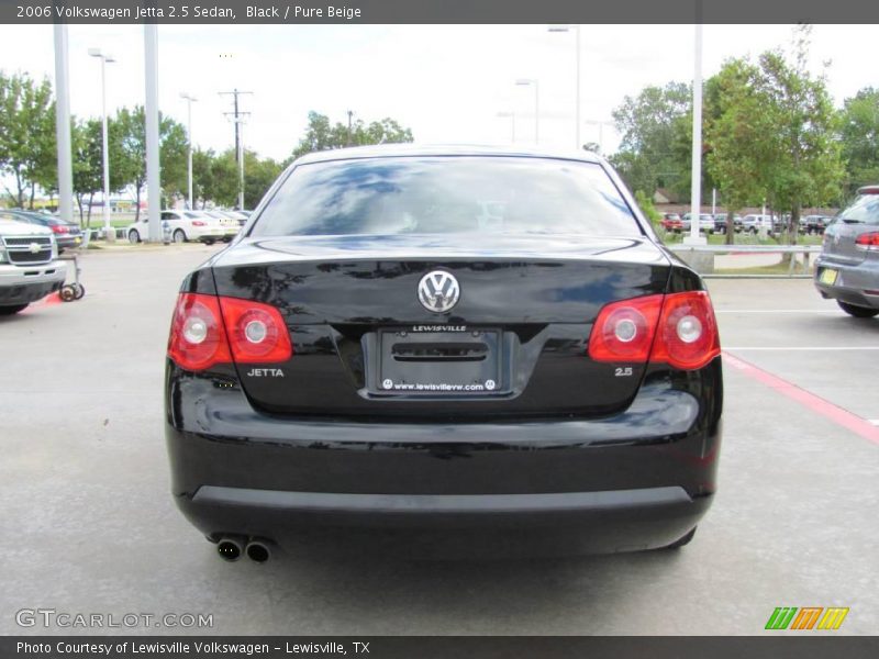 Black / Pure Beige 2006 Volkswagen Jetta 2.5 Sedan