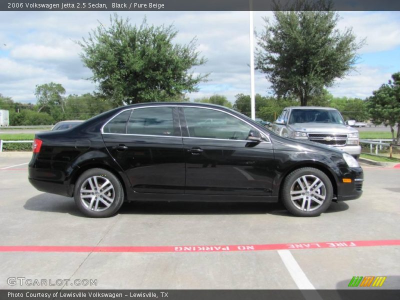 Black / Pure Beige 2006 Volkswagen Jetta 2.5 Sedan