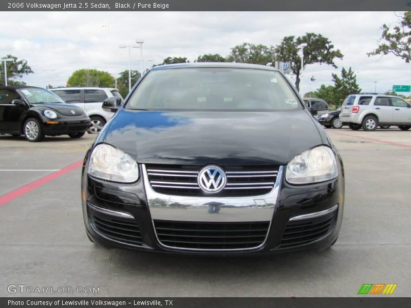 Black / Pure Beige 2006 Volkswagen Jetta 2.5 Sedan
