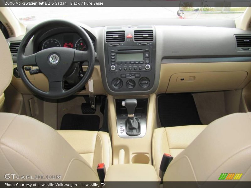 Black / Pure Beige 2006 Volkswagen Jetta 2.5 Sedan