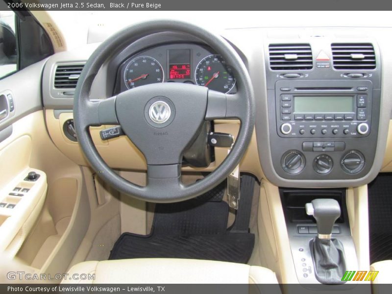 Black / Pure Beige 2006 Volkswagen Jetta 2.5 Sedan