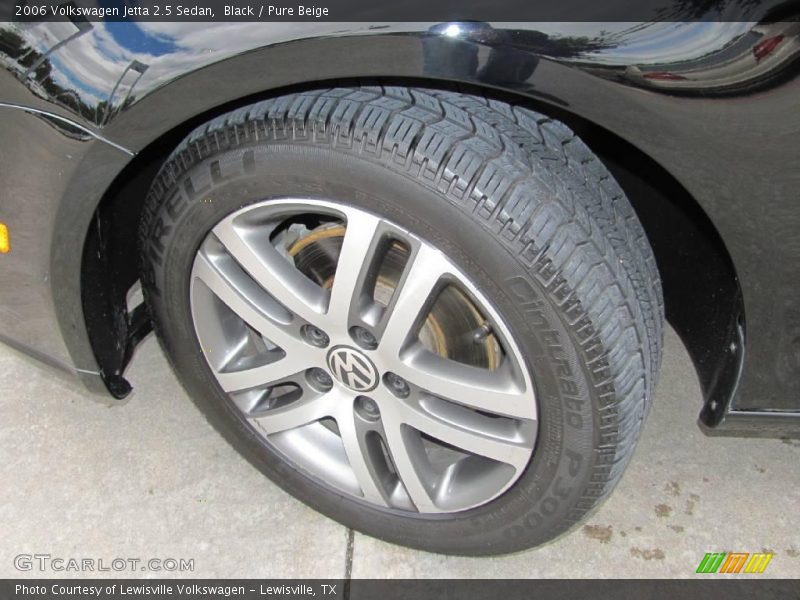 Black / Pure Beige 2006 Volkswagen Jetta 2.5 Sedan