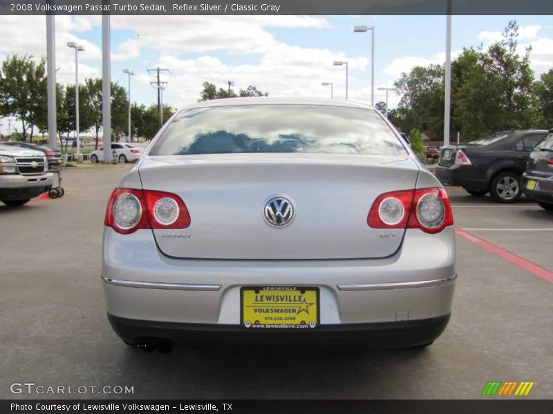 Reflex Silver / Classic Gray 2008 Volkswagen Passat Turbo Sedan