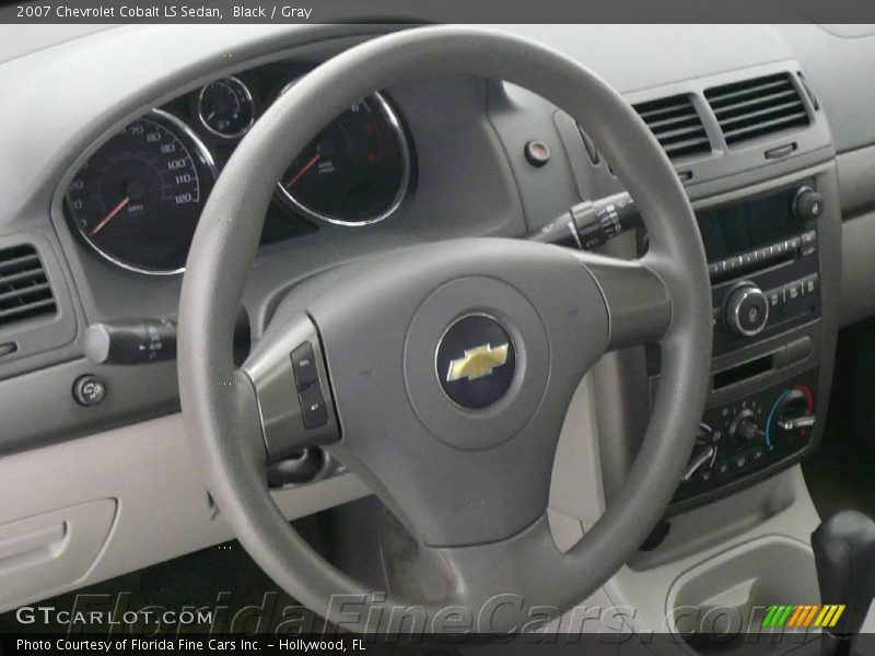 Black / Gray 2007 Chevrolet Cobalt LS Sedan