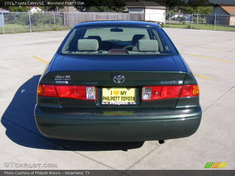 Woodland Pearl / Oak 2001 Toyota Camry LE