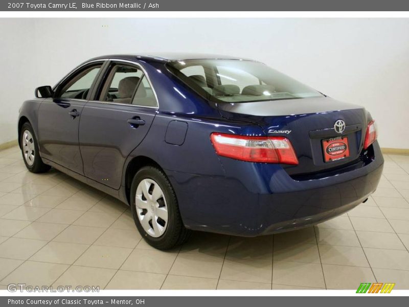Blue Ribbon Metallic / Ash 2007 Toyota Camry LE