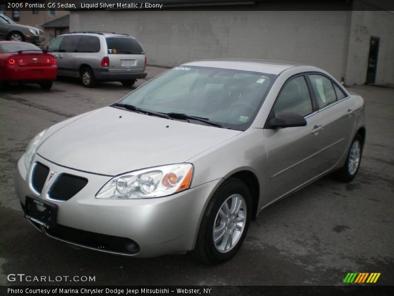 Liquid Silver Metallic / Ebony 2006 Pontiac G6 Sedan