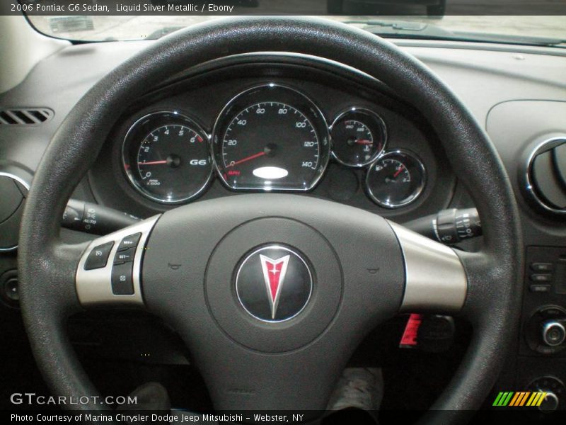 Liquid Silver Metallic / Ebony 2006 Pontiac G6 Sedan