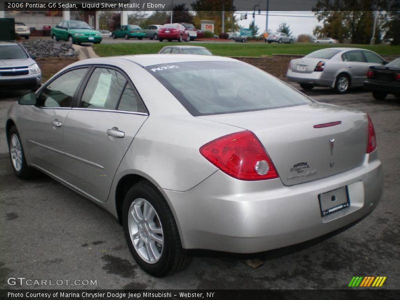 Liquid Silver Metallic / Ebony 2006 Pontiac G6 Sedan