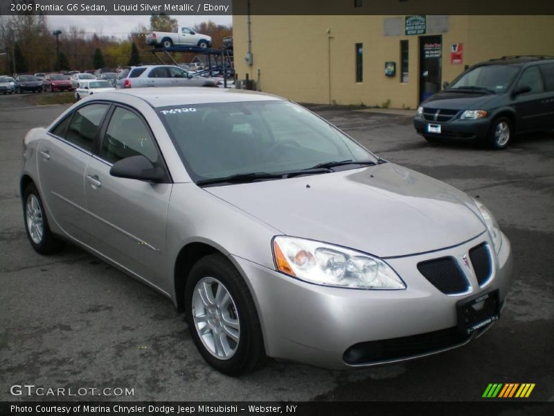 Liquid Silver Metallic / Ebony 2006 Pontiac G6 Sedan