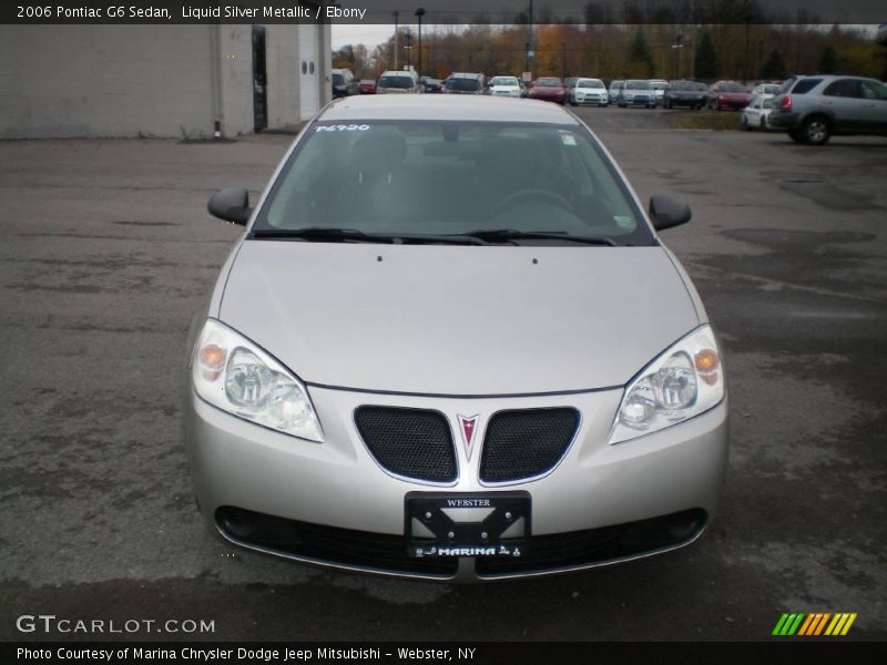 Liquid Silver Metallic / Ebony 2006 Pontiac G6 Sedan