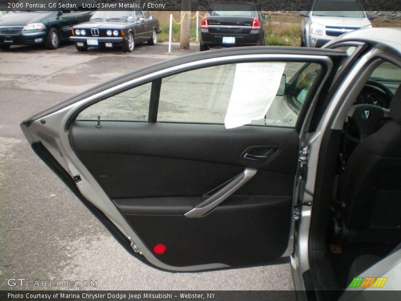 Liquid Silver Metallic / Ebony 2006 Pontiac G6 Sedan