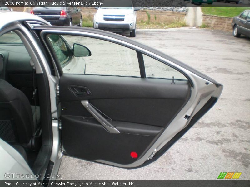 Liquid Silver Metallic / Ebony 2006 Pontiac G6 Sedan