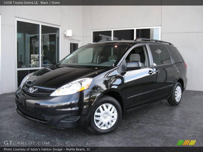 Black / Stone 2008 Toyota Sienna LE