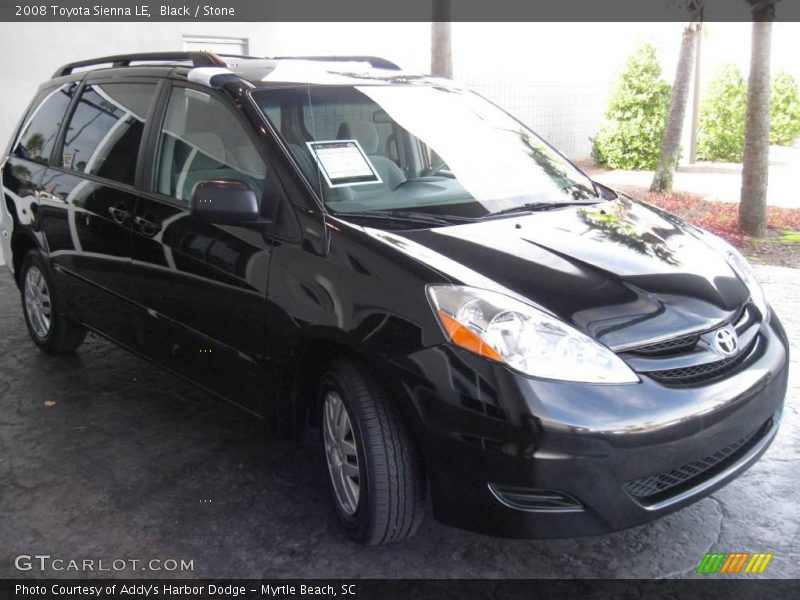 Black / Stone 2008 Toyota Sienna LE