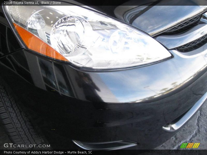 Black / Stone 2008 Toyota Sienna LE