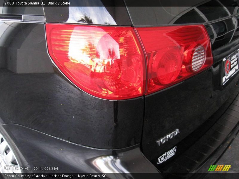 Black / Stone 2008 Toyota Sienna LE