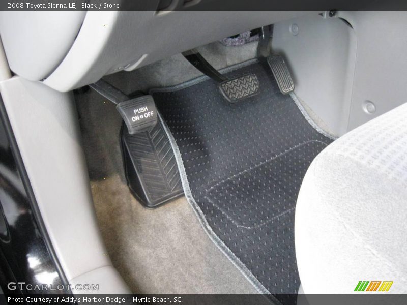 Black / Stone 2008 Toyota Sienna LE