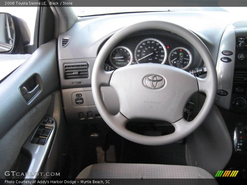 Black / Stone 2008 Toyota Sienna LE