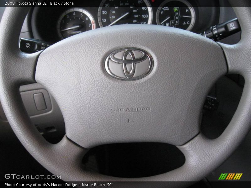 Black / Stone 2008 Toyota Sienna LE