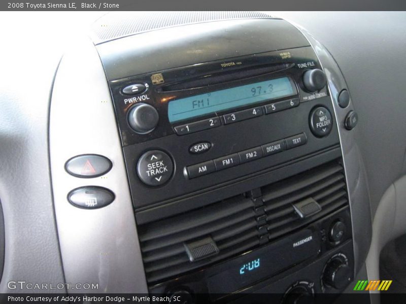 Black / Stone 2008 Toyota Sienna LE