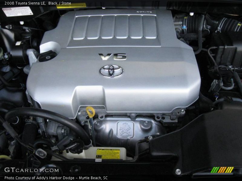 Black / Stone 2008 Toyota Sienna LE