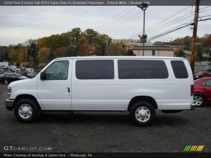 Oxford White / Medium Flint 2009 Ford E Series Van E350 Super Duty XL Extended Passenger