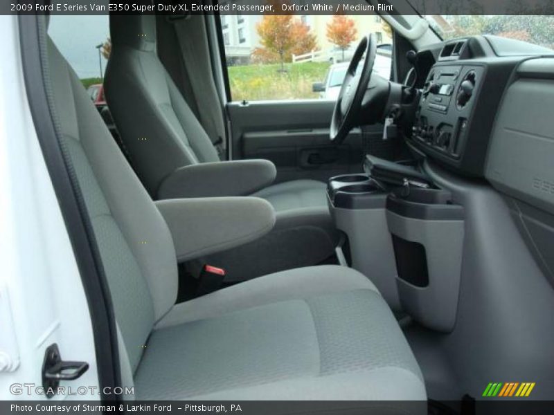 Oxford White / Medium Flint 2009 Ford E Series Van E350 Super Duty XL Extended Passenger