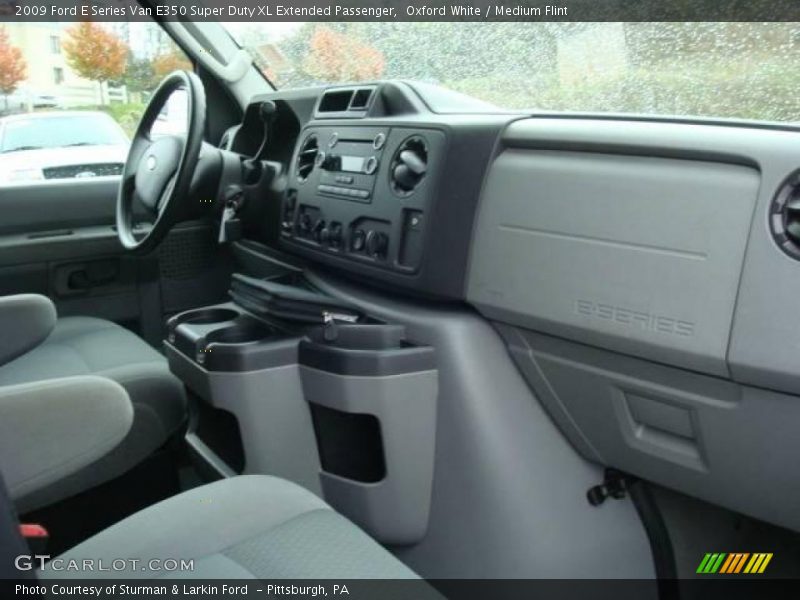Oxford White / Medium Flint 2009 Ford E Series Van E350 Super Duty XL Extended Passenger