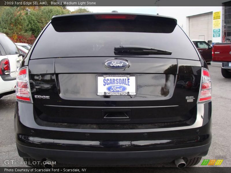 Black / Medium Light Stone 2009 Ford Edge SEL AWD