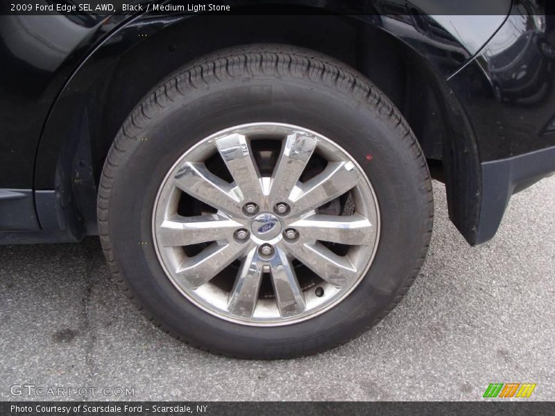 Black / Medium Light Stone 2009 Ford Edge SEL AWD