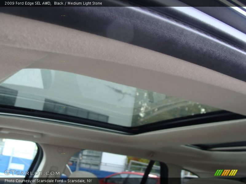 Black / Medium Light Stone 2009 Ford Edge SEL AWD