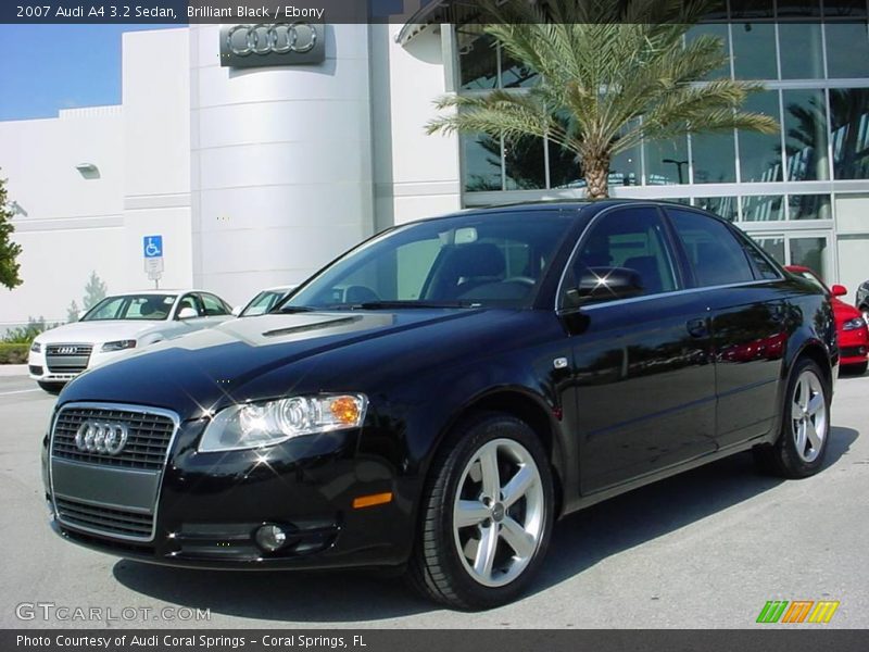 Brilliant Black / Ebony 2007 Audi A4 3.2 Sedan