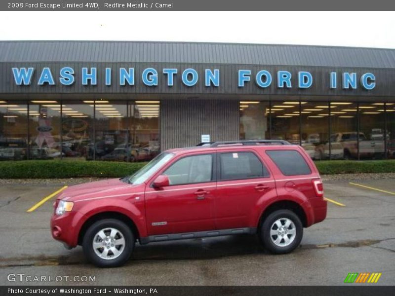 Redfire Metallic / Camel 2008 Ford Escape Limited 4WD